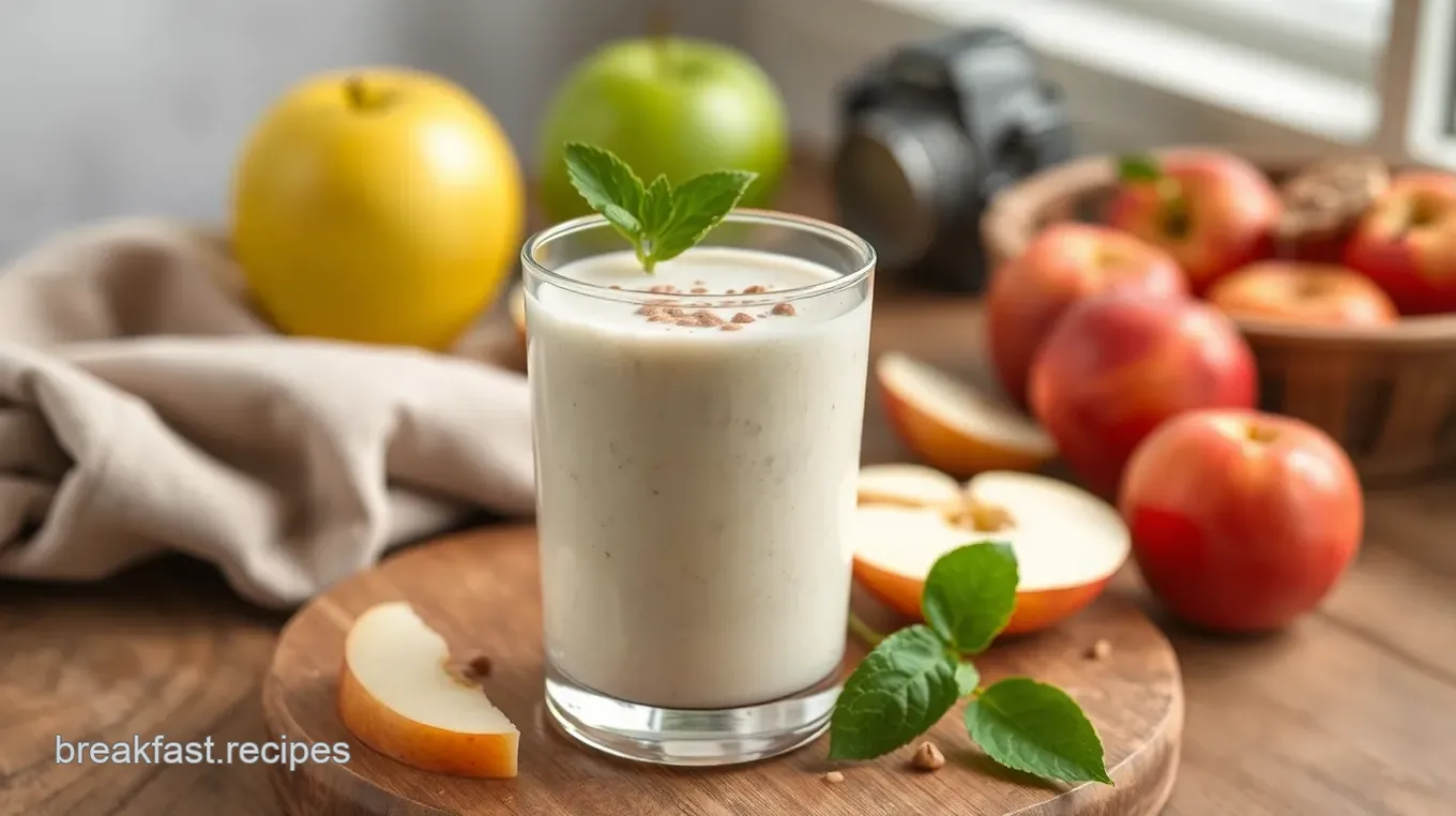 Blend Apple Coconut Smoothie for Refreshing Goodness