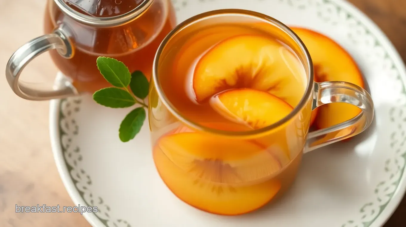 Peach-Infused English Breakfast Tea