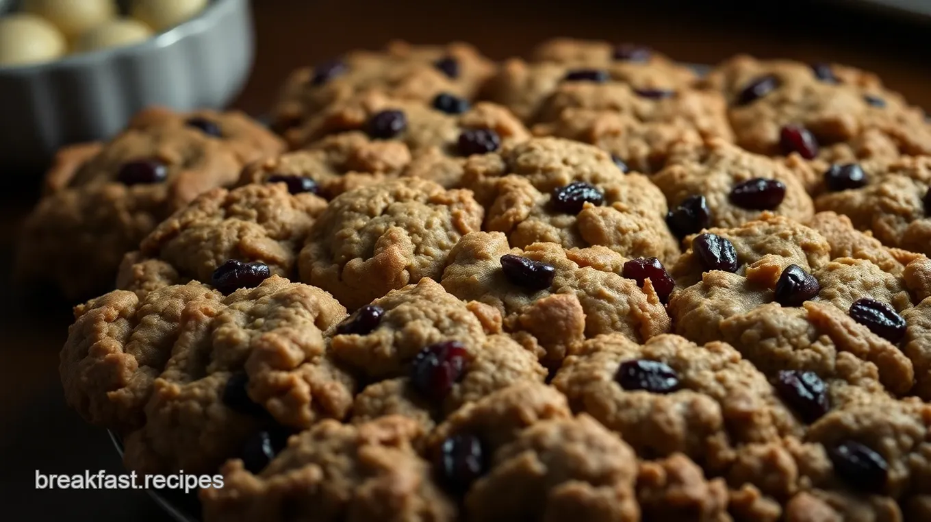 Chewy Oatmeal Craisin Cookies