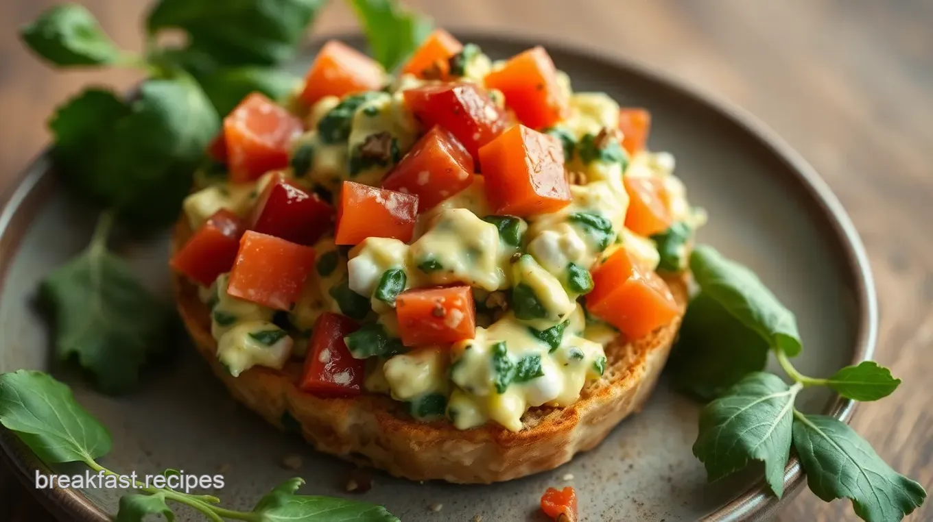 Colorful Spinach Egg Salad Delight