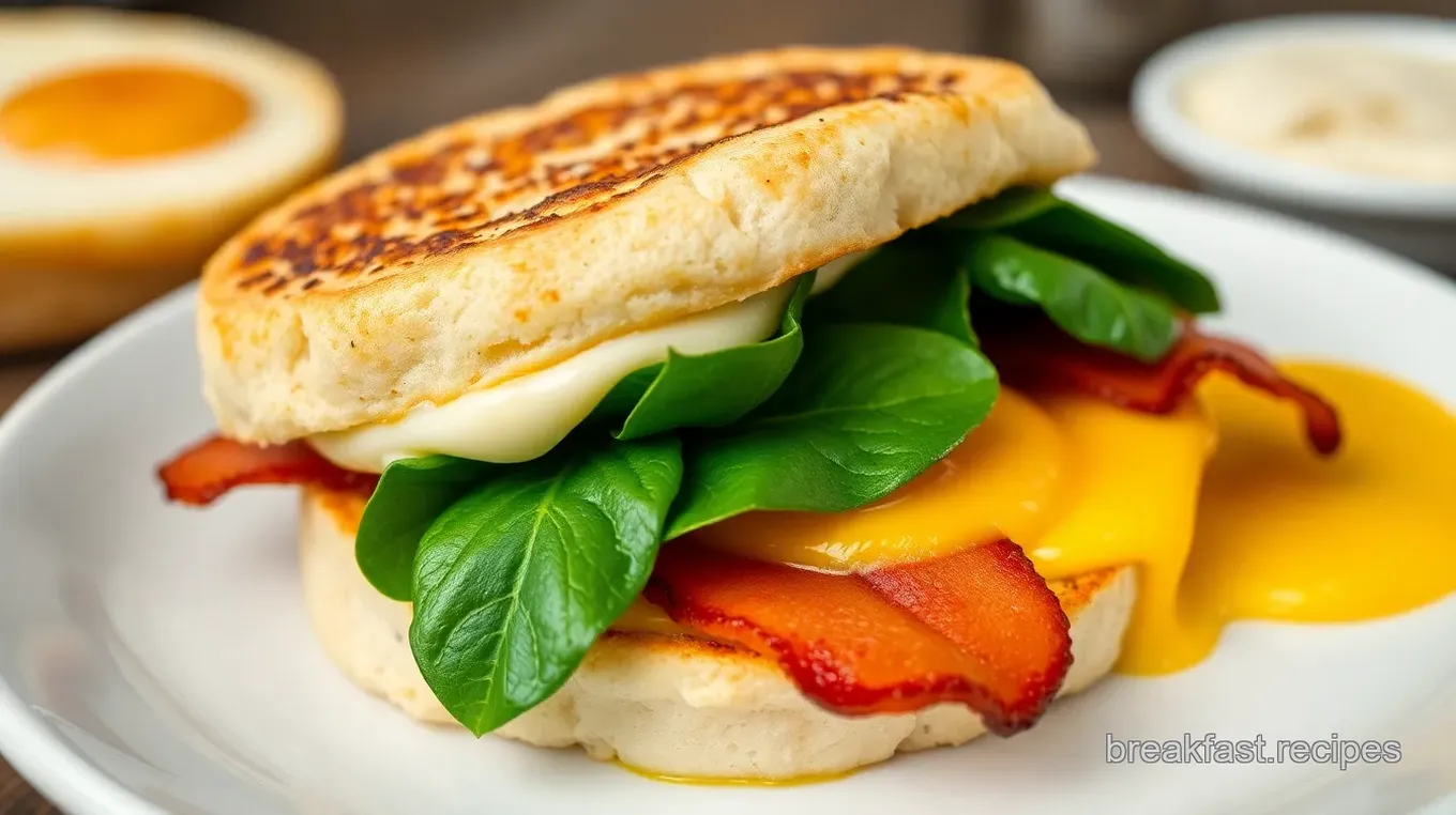 Breakfast Sandwich with Creamy Herb Sauce