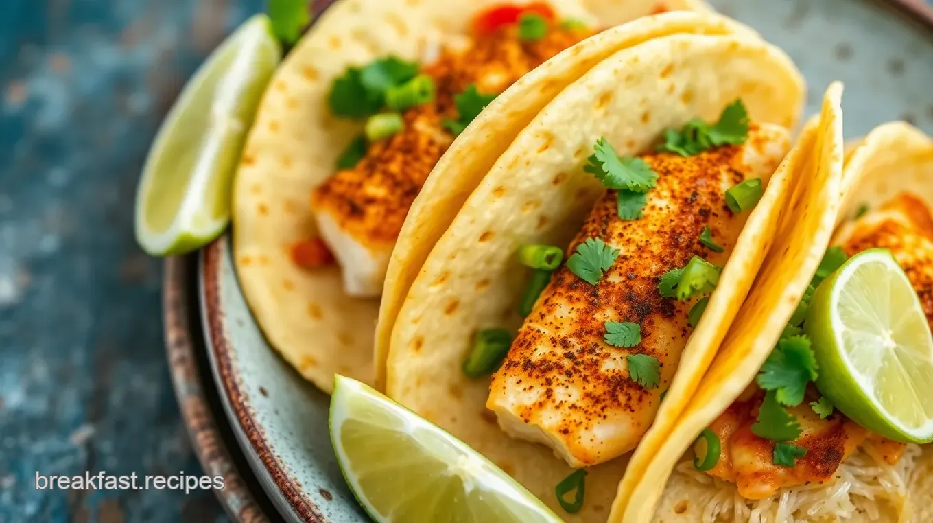 Fish Breakfast Tacos