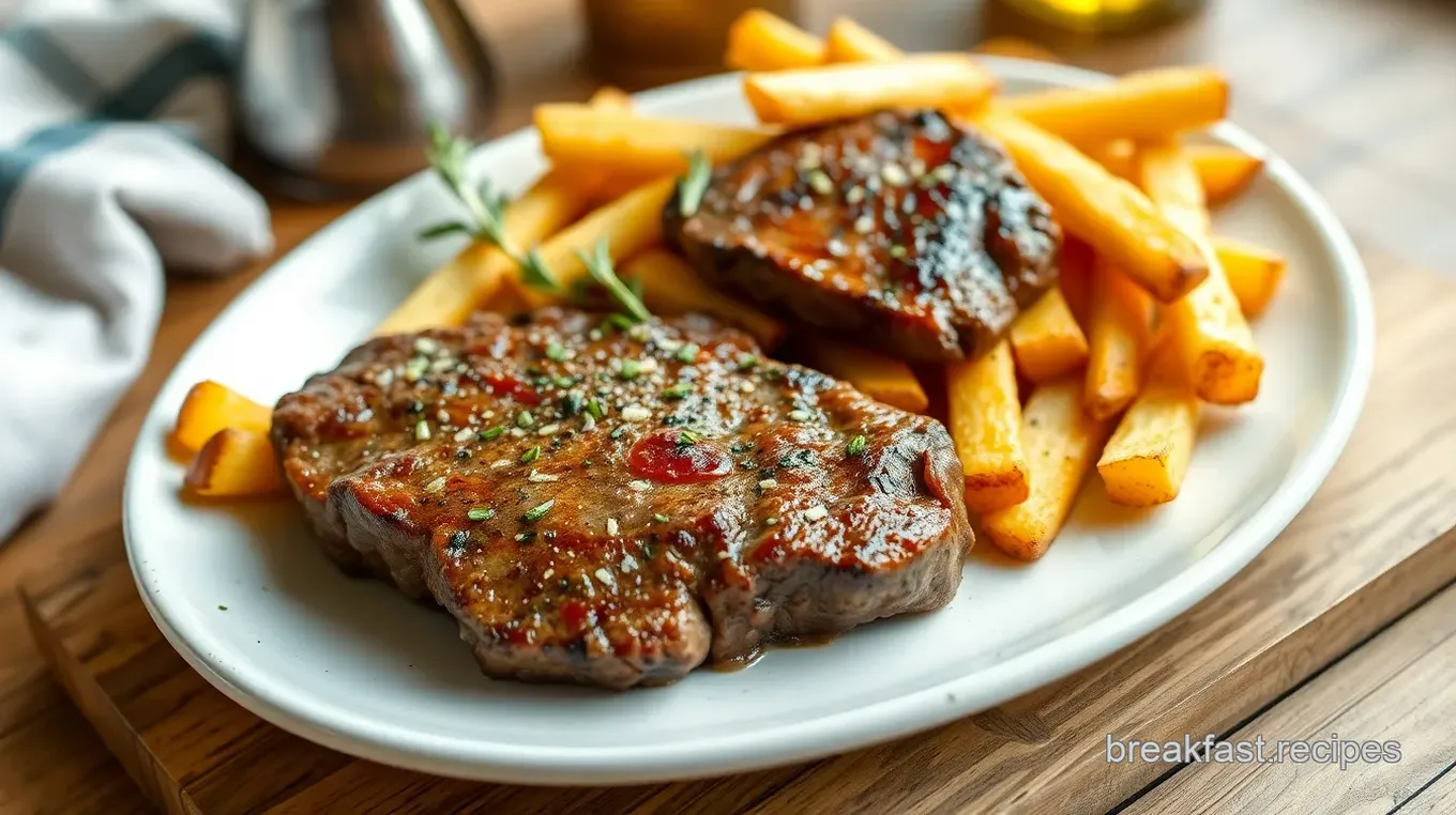 Breakfast Steak and Fries