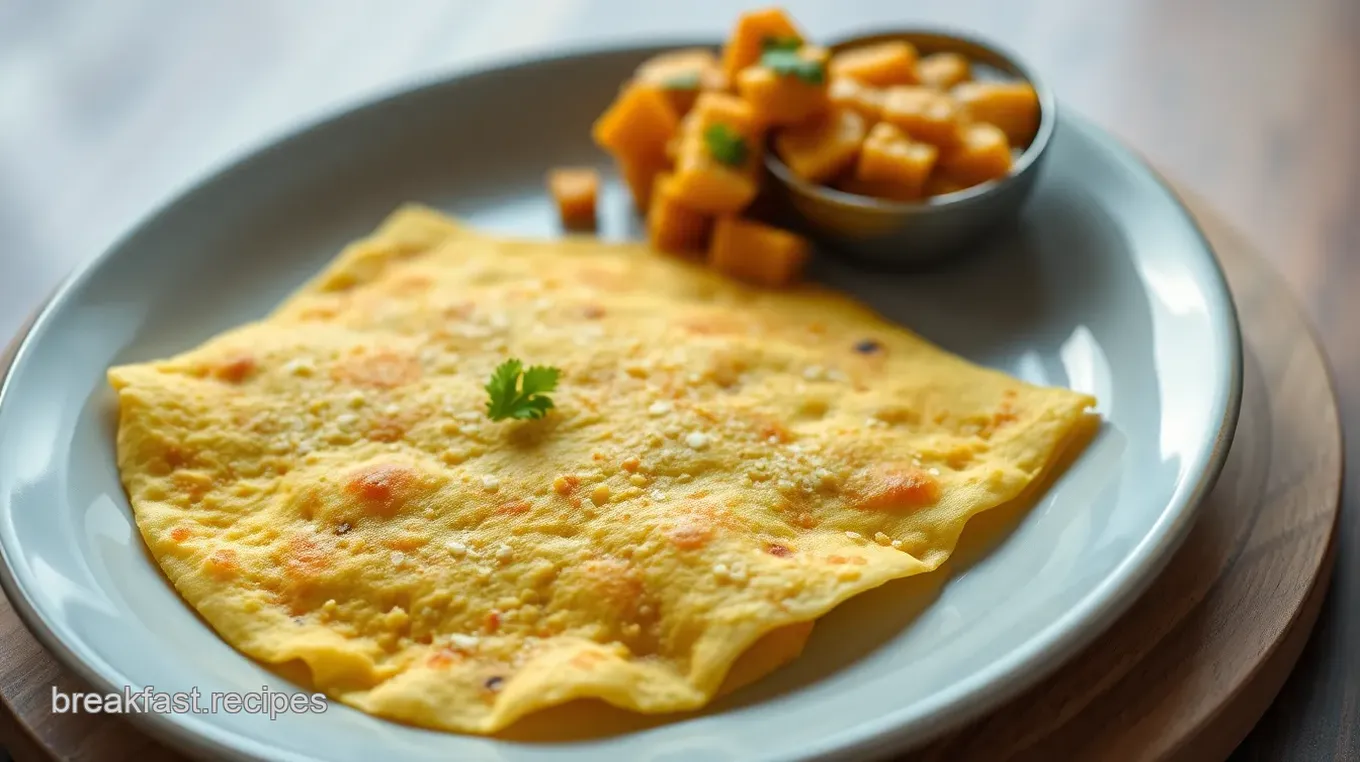 Crispy Turmeric Dosa with Aloo Masala Delight