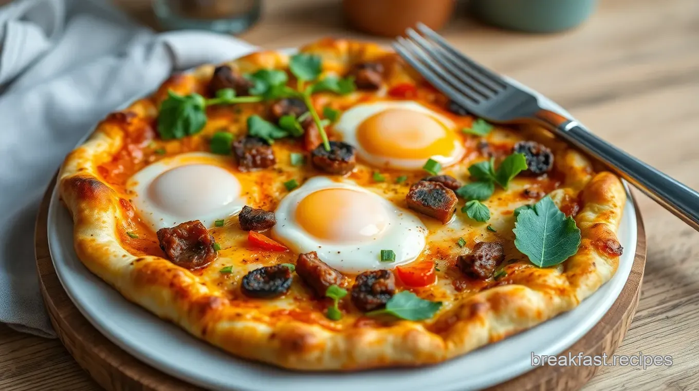 Mama Coggi Chorizo Breakfast Pizza