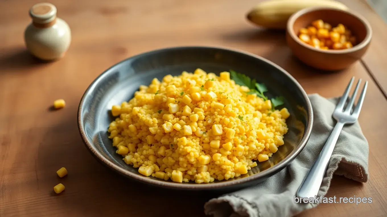 Delicious Sweet Corn Upma