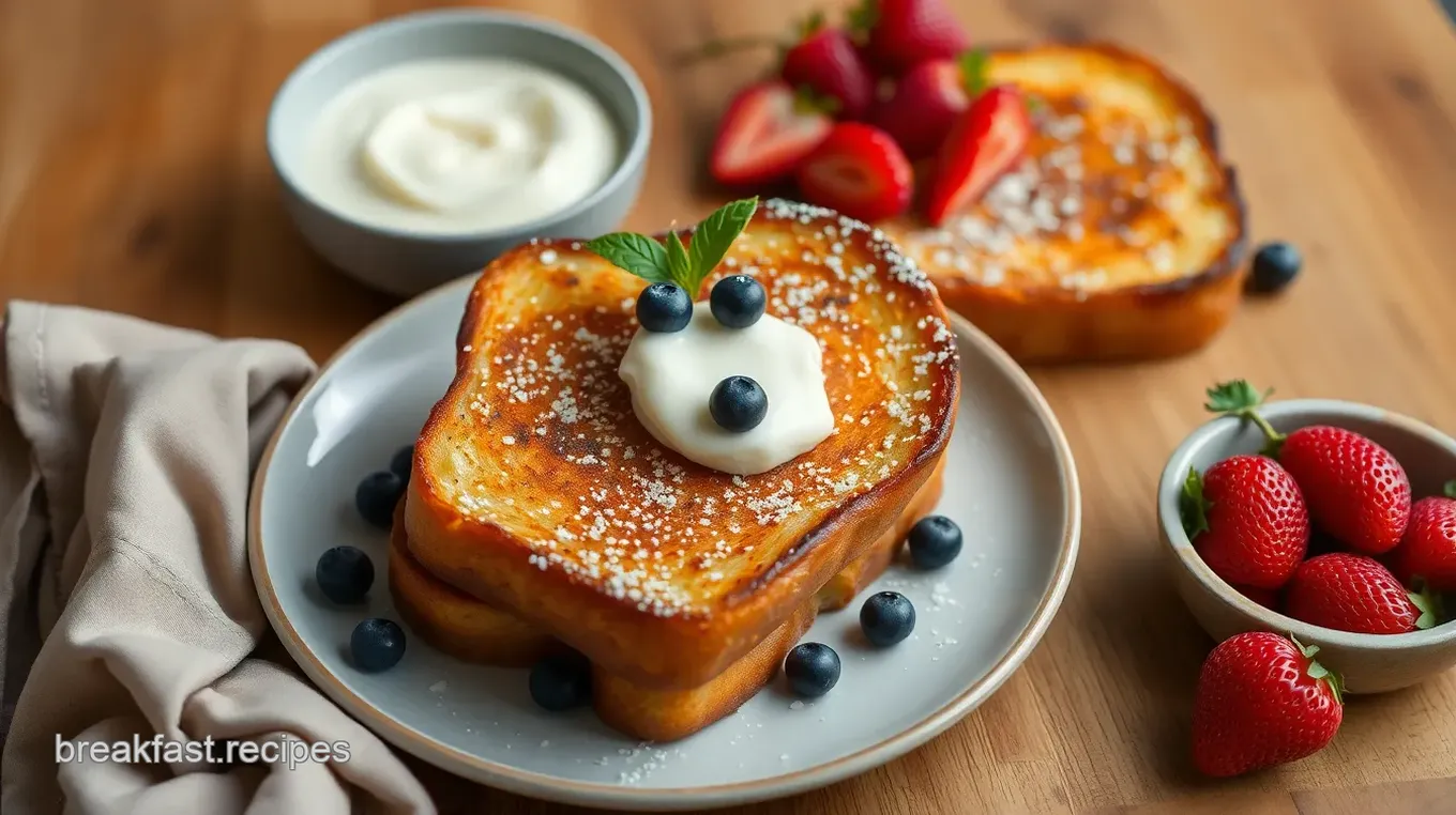 French Toast with California Farm Fresh Ingredients