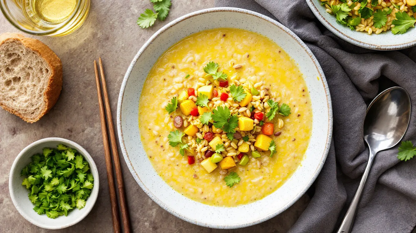 Instant Pot Brown Rice Turmeric Congee