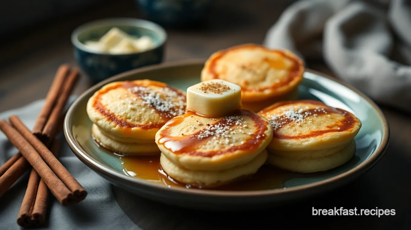 Mini Pancakes with Honey and Cinnamon