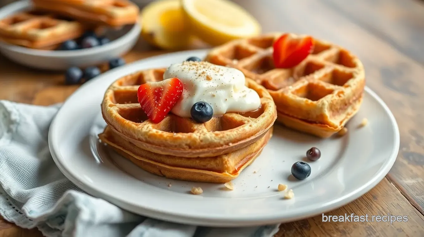 Whole Wheat Protein-Packed Waffles