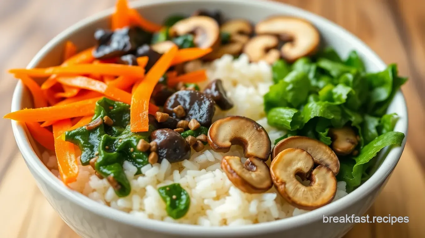 Korean Breakfast Bowl (Bibimbap)