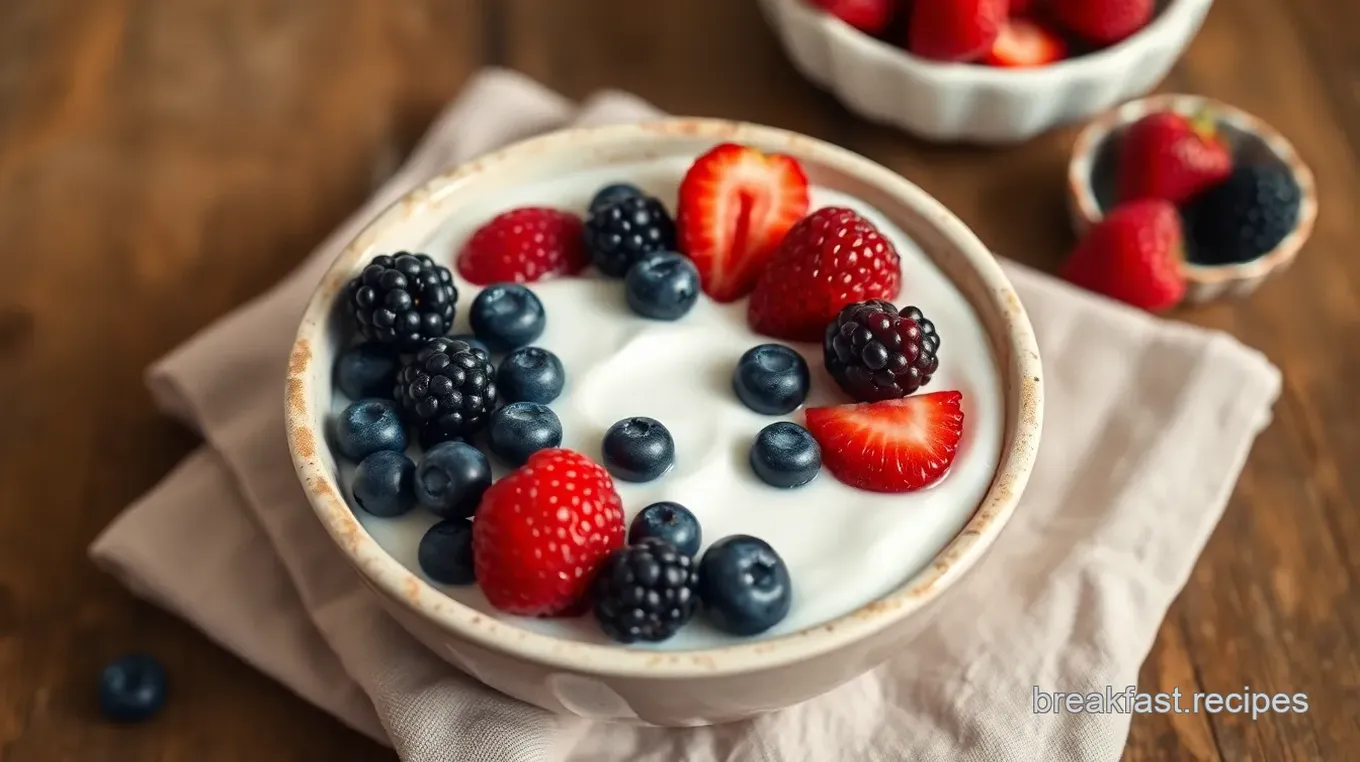 Quick Berry Coconut Yogurt Bowl Delight