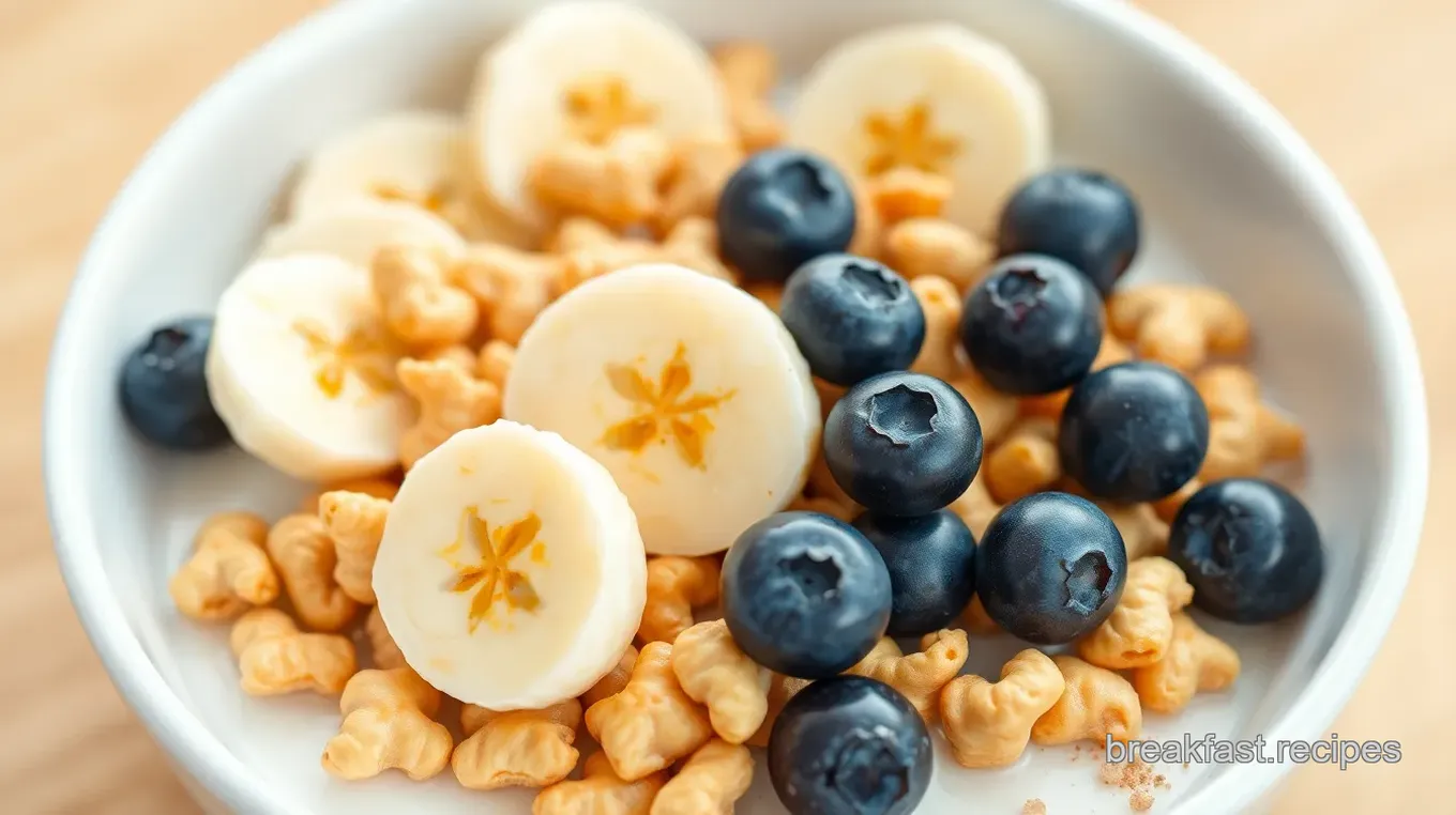 Crunchy Breakfast Kix Cereal Bowl