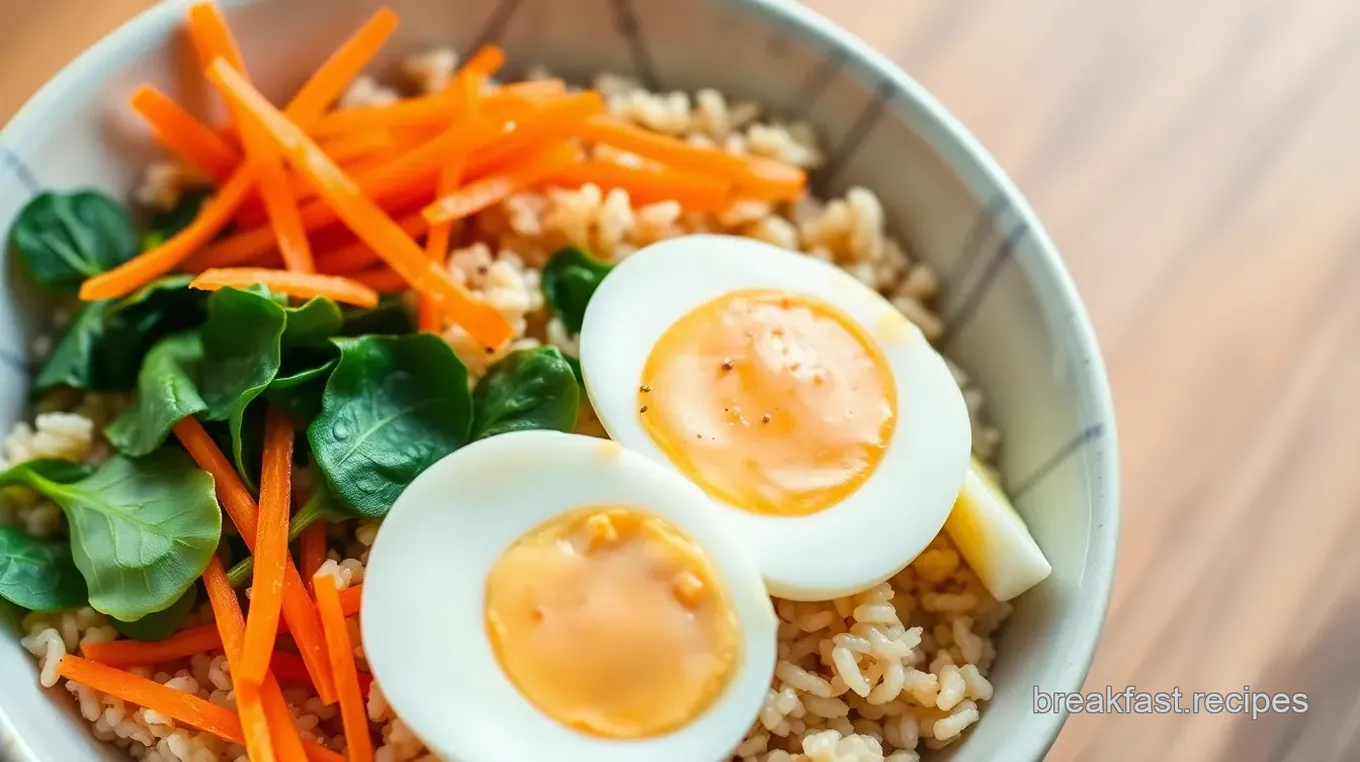 Korean Breakfast Rice Bowl