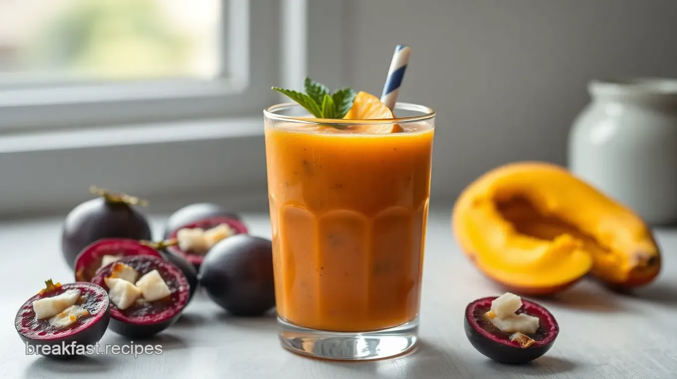 Refreshing Mangosteen Smoothie Delight