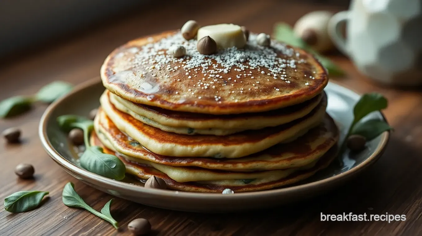 Spinach-Infused Pancakes Delight