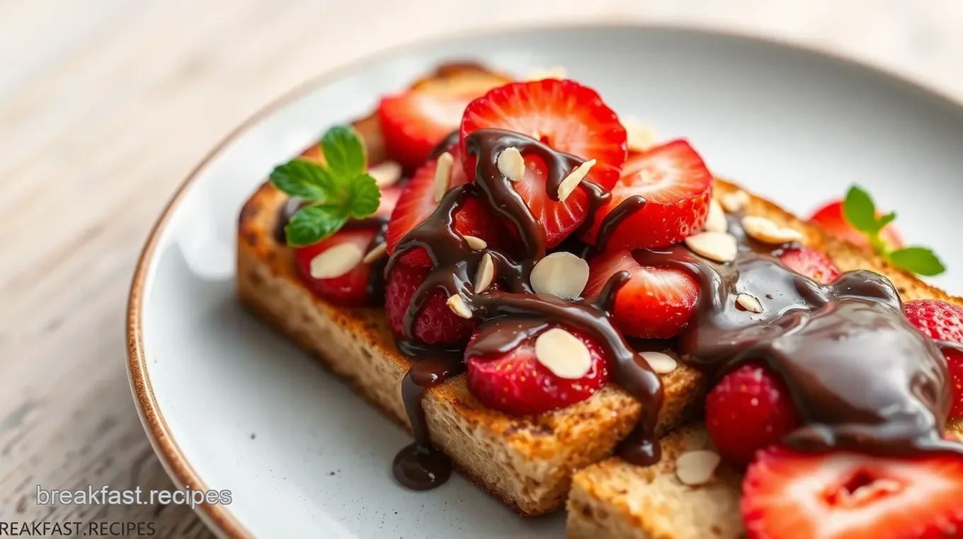 Strawberry Nutella Toast