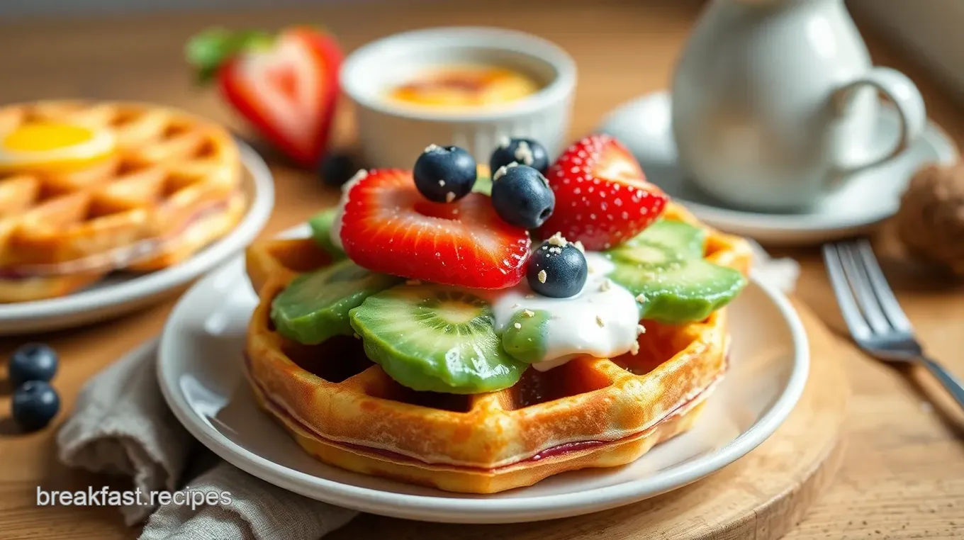 Colorful Waffles Recipe