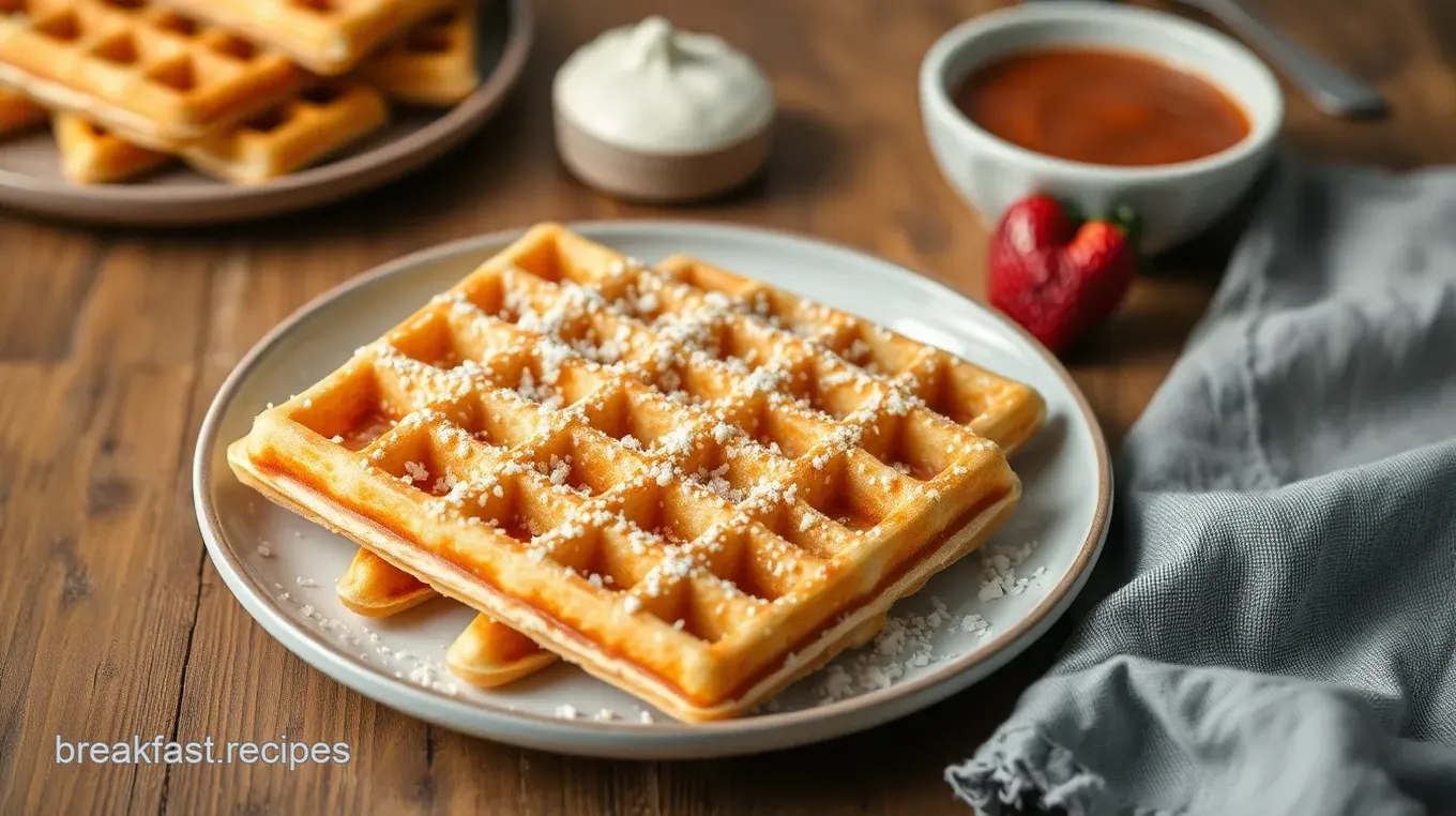 Farali Sabudana Waffle Recipe