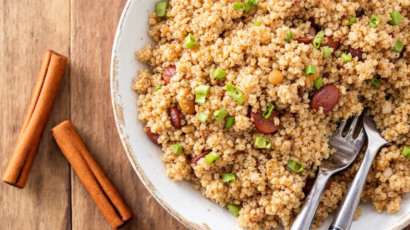 Warm and Nutty Cinnamon Quinoa