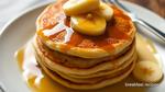 Easy Banana Pancakes with Sweet Maple Butter