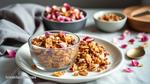 Oven-Baked Granola with Rose Petals