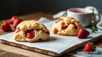 Oven-Baked Strawberry Scones with Zesty Twist