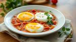 Poached Eggs in Spicy Tomato Sauce