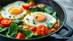 Skillet Eggs with Veggies for a Bright Start