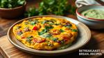 Vibrant Veggie Frittata with Cilantro Sauce