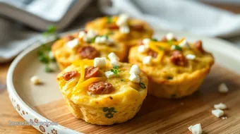 Bake Savory Egg Sausage Breakfast Bites