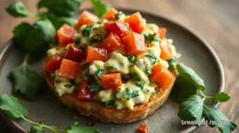 Colorful Spinach Egg Salad Delight