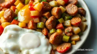 Cook Easy Breakfast Hash with Eggs & Sausage