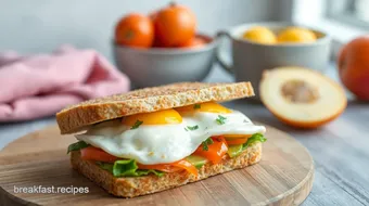 Delicious Egg and Veg Sandwich