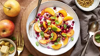 Delicious Pluot & Poppy Yogurt Bowl