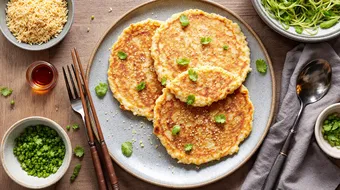 Delicious Rice and Sesame Pancakes