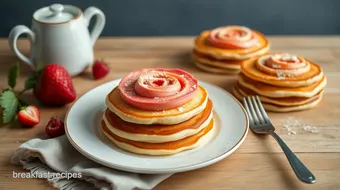 Delightful Rose Pancakes