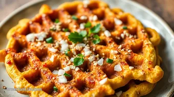 Easy Savory Waffles: 5 Delicious Besan Creations for Any Meal! recipe card