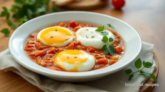 Poached Eggs in Spicy Tomato Sauce