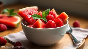 Refreshing Watermelon Raspberry Bowl