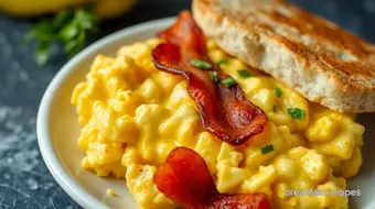 Scrambled Eggs & Bacon: Tasty Breakfast Delight