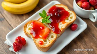 Serve Baguette with Butter & Jam - Quick!