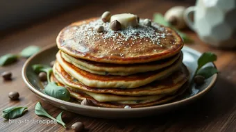 Spinach-Infused Pancakes Delight