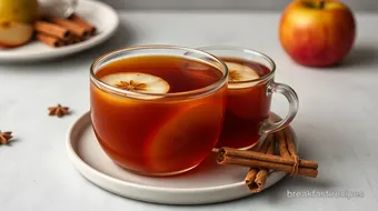 Steeped Apple Tea with Cinnamon Flavor