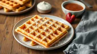 Waffle Sabudana Crispy and Healthy Snack