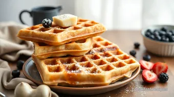 Waffles with Fluffy Texture in 20 Minutes