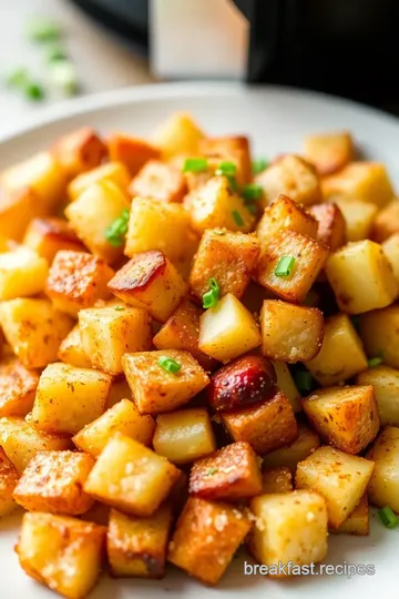 Crispy Air Fryer Breakfast Potatoes presentation