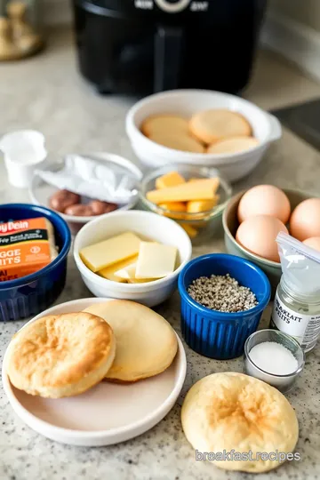 Jimmy Dean Breakfast Sandwich in the Air Fryer ingredients