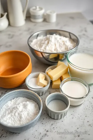 Delicious Breakfast Pastries with Cream Cheese ingredients