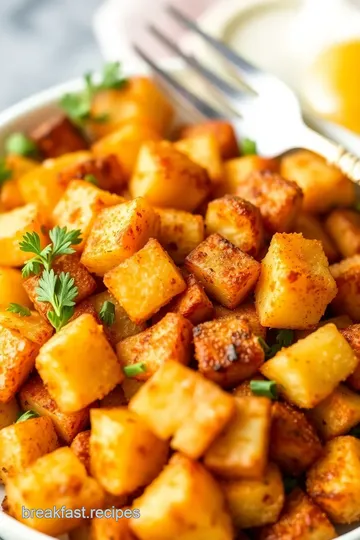 Crispy Frozen Breakfast Potatoes presentation